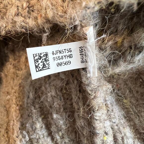 OFFLINE by Aerie Ribbed Knit Sweater Hoodie in Tree Line Brown Size XL - Picture 6 of 10